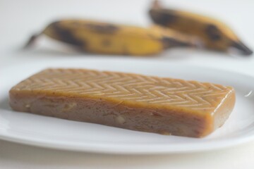 Plantain Fudge, a dessert made of over ripe plantains.