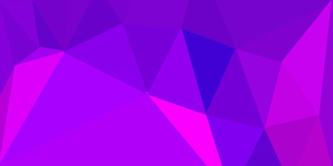 Dark pink vector triangle mosaic pattern.