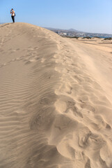Dune landscape in the south of Gran Canaria, Canary Islands, Spain