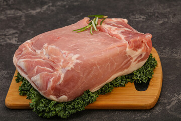 Pork meat piece for cooking