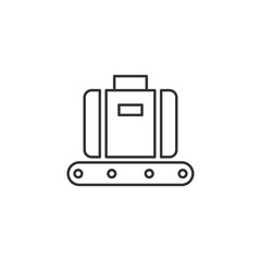 Luggage icon isolated on white background. Baggage symbol modern, simple, vector, icon for website design, mobile app, ui. Vector Illustration
