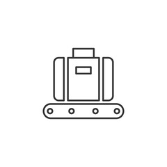Fototapeta premium Luggage icon isolated on white background. Baggage symbol modern, simple, vector, icon for website design, mobile app, ui. Vector Illustration