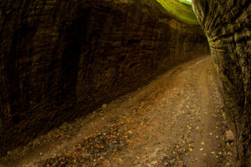 Vie Cave in Città del Tufo Archaeological Etruscan Park, Tuscany, Italy