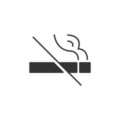 No smoking icon isolated on white background. Prohibition symbol modern, simple, vector, icon for website design, mobile app, ui. Vector Illustration