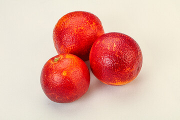 Red sweet orange over background