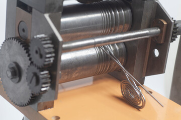 Jewelry rolling mill tool press rolling of a silver wire