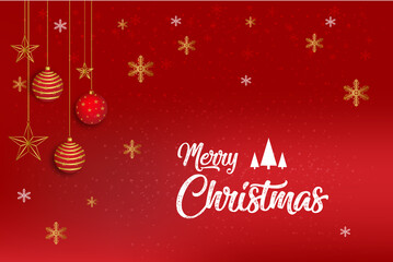 Obraz na płótnie Canvas Happy Merry Christmas vector design. Christmas Banner Design