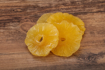 Dried sweet tasty pineapple heap