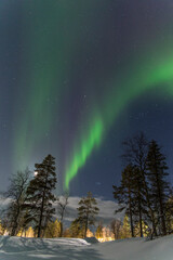 aurora boreal en vertical