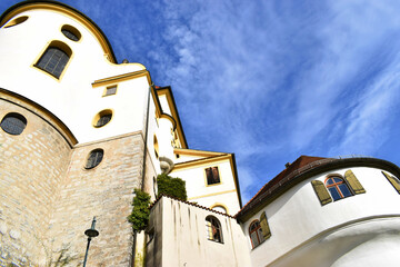 Fussen ,Bavaria, GERMANY , November 03, 2020, Abbey or St. Mang Abbey Kloster Sankt Mang is a...