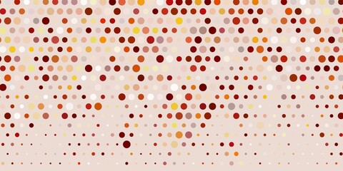 Light yellow vector background with bubbles.