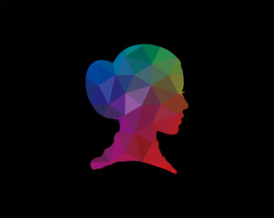 silhouette of a person with a heart
