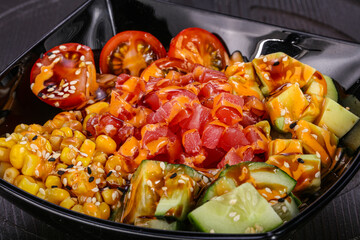 Hawaiian cuisine - Poke with tuna