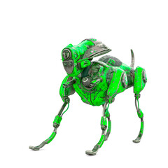 cyber watchman dog in arch back pose