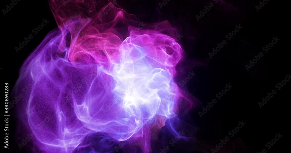 Poster smoke with cycling color spectrum on a black background. bright colorful smoke. beautiful abstract b