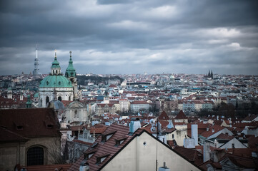 Fototapeta na wymiar urban views of Prague City
