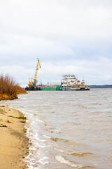 cargo ship in port