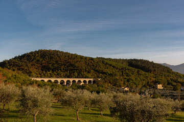 Molise, Italy.  Spectacular autumn panorama.