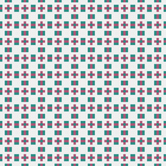 Fototapeta premium Abstract Cross Pattern Dots Logo generative computational art illustration