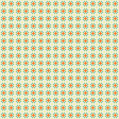 Abstract Cross Pattern Dots Logo generative computational art illustration