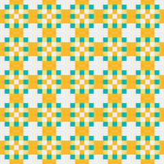 Abstract Cross Pattern Dots Logo generative computational art illustration