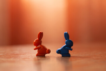 Figures of hares, symbolizing discord and conflict