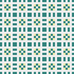 Abstract Cross Pattern Dots Logo generative computational art illustration