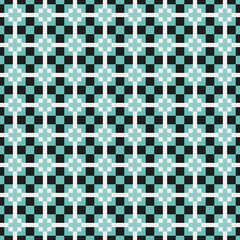 Abstract Cross Pattern Dots Logo generative computational art illustration