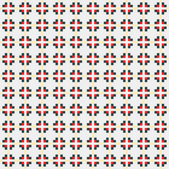 Abstract Cross Pattern Dots Logo generative computational art illustration