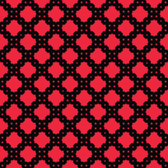 Celtic knot stylish seamless pattern on pink background. Fabric designs and wallpapers.