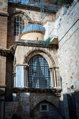Fototapeta na wymiar historic basilica of the tomb in jerusalem