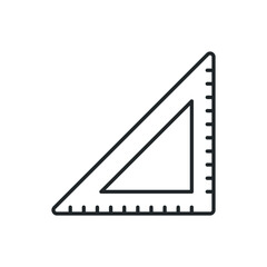 ruler triangle icon vector illustration
