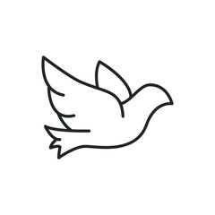 dove bird icon vector illustration