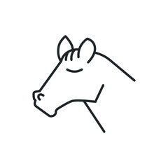 horse animal icon vector illustration