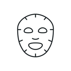 mask beauty icon vector illustration
