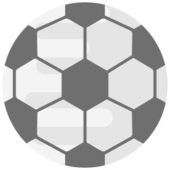 
Flat vector icon of a football, game symbol
