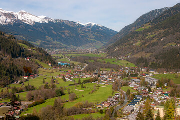 Fototapeta na wymiar Aerial view of the Bad Gastein valey