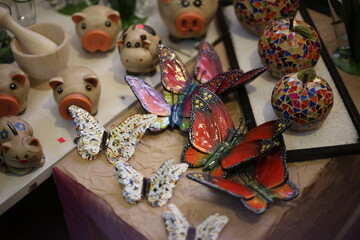 Mariposas de adorno mexicano 