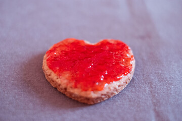 Fototapeta na wymiar heart shaped cookies