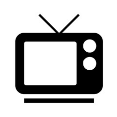 Retro TV symbol icon