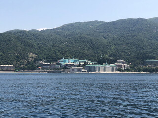 Naklejka premium ship in port