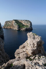 Fototapeta na wymiar coastal view at cala barca, alghero, sardinia, italy