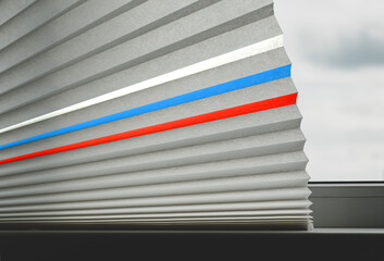 Fragment of paper blinds for Windows