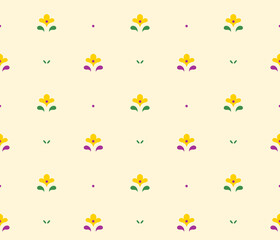 Tatar ornament. Seamless vector pattern with motives of the Tatar national ornament. Floral, nature