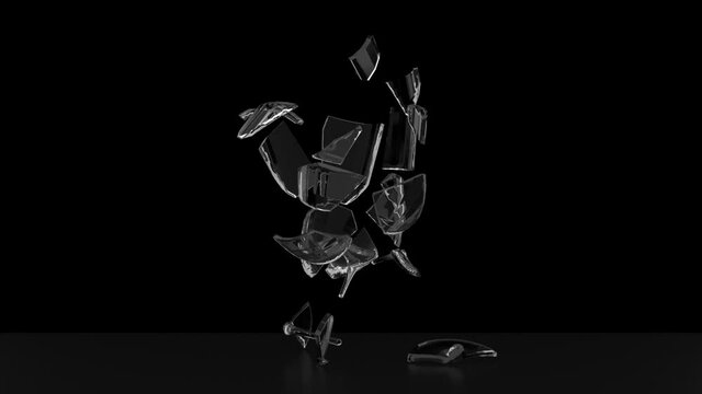 Breaking Glass to Pieces With Luma Matte