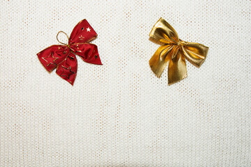 Schleifen Weihnachten rot gold