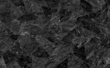 Dark stone in faceted pattern