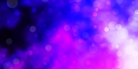 Light Purple, Pink vector pattern with spheres.