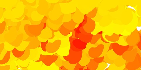Light orange vector pattern with abstract shapes.