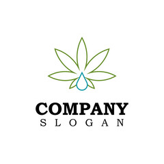 marijuana / cannabis leaves vector logo design